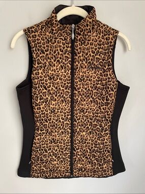 New Straight Down Women’s Cheetah Print Vest Size Small